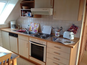 Apartment (Wohnung Felsenauster im Haus Muschelg) | Eigene Küche | Kühlschrank