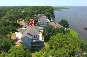 Exterior - Soundfront, Sound View, Hot Tub, Community Amenities, 528, Celestial Haven (Corolla)