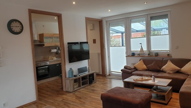 House | Living room | TV, DVD player - Wattwurm (Dornum)