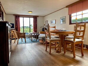 Bungalow, 2 Bedrooms, Patio, Garden View | Dining - 4pers - House w Sauna, Winter Garden & Fishing Pier in Front of the Lauwersmeer (Anjum)