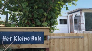 Mobile Home, 2 Bedrooms, Patio, Garden View | Property entrance - Beautiful Quiet 2 Persons Caravan on the Lauwersmeer (Anjum)