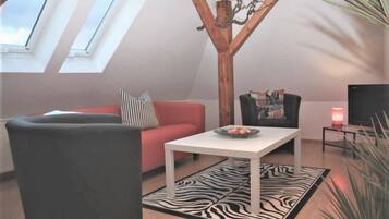 Apartment | Wohnbereich | Fernseher