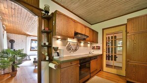 Private kitchen - Waldsee Ferienhaus mit Kamin,w-lan (Clausthal-Zellerfeld)
