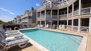 A heated pool - OCEANFRONT, Private Pool, Ocean Views, Private Beach Access, PI250, Windrift (Corolla)