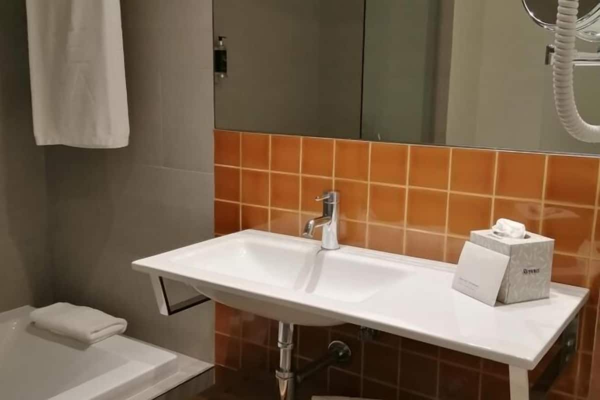 Kylpyhuone | Ilmaiset hygieniatuotteet, hiustenkuivaaja, pyyhkeet