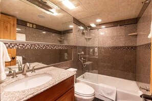 Condo, 2 Bedrooms | Bathroom | Towels - Nine Vail Road Condos in Vail Village with Onsite Pool by RedAwning (Vail)