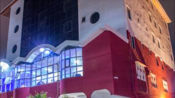 Front of property – evening/night