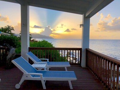Dramatic Oceanfront House with Pool--Cane Bay Sanctuary