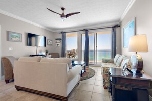 Condo, Multiple Beds, Pool Access | Living room
