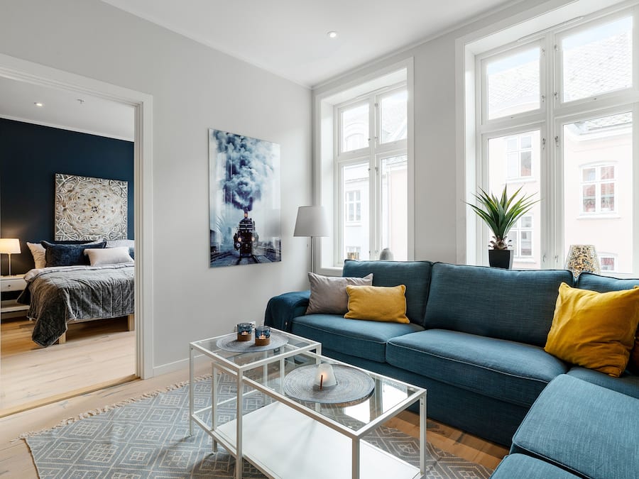 3 bedroom apartment, 1st floor | Living room | Flat-screen TV, heated floors