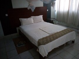 Desk, blackout curtains, free WiFi, bed sheets
