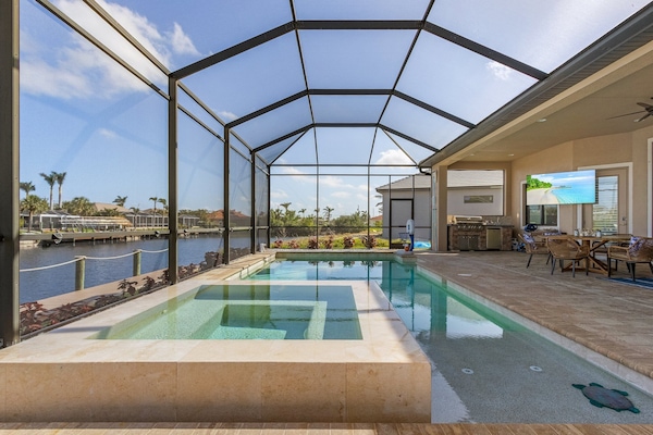 Piscine extérieure, piscine chauffée