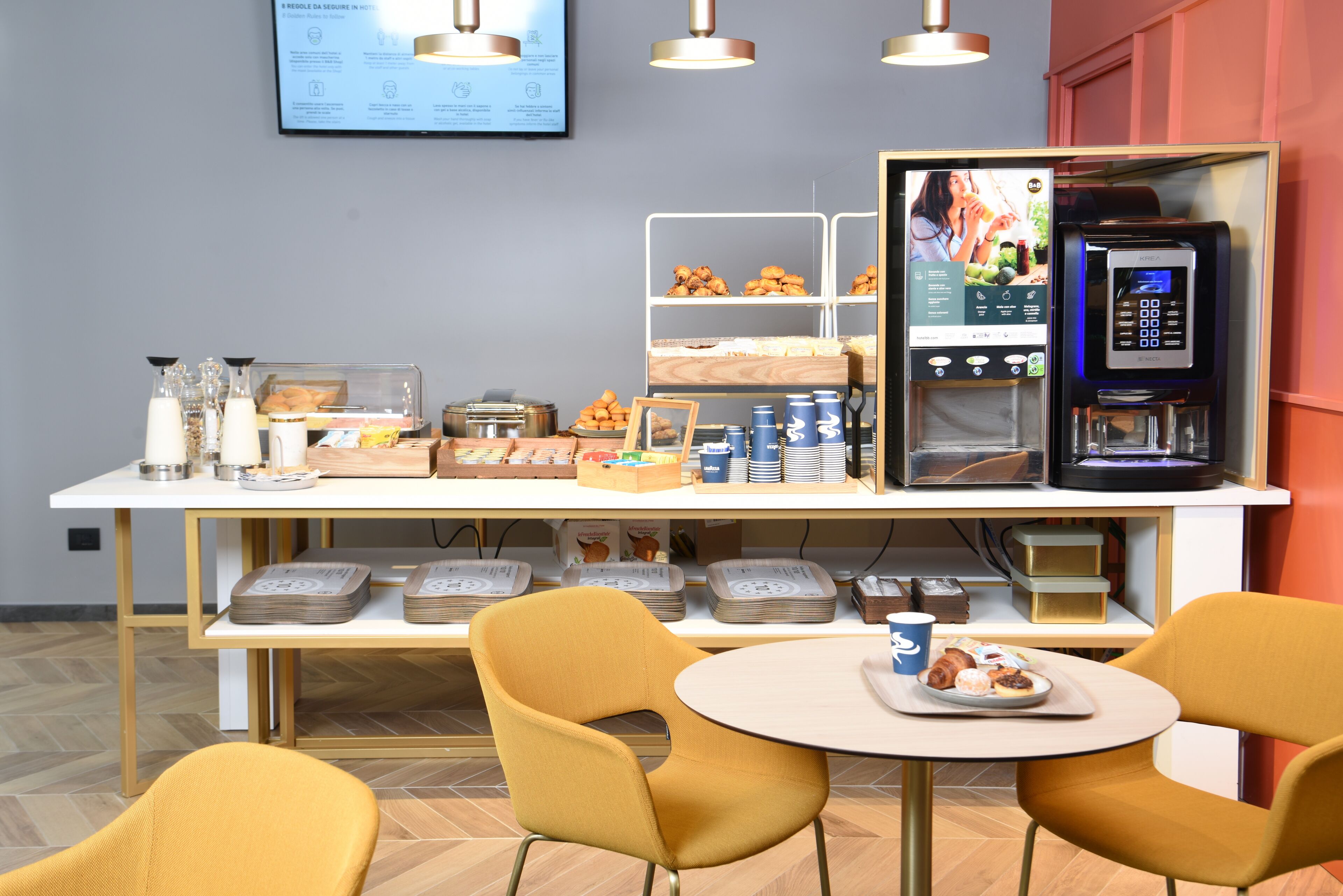 daily buffet breakfast (eur 12 per person)