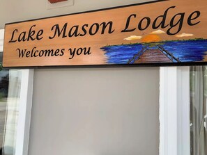 Exterior detail - The Lake Mason Lodge - Entire "Lodge" for large groups! (Briggsville)
