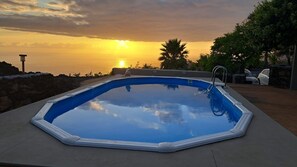 Piscine extérieure, piscine chauffée