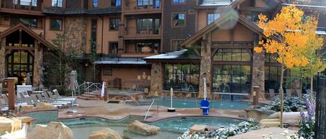 Indoor pool, outdoor pool