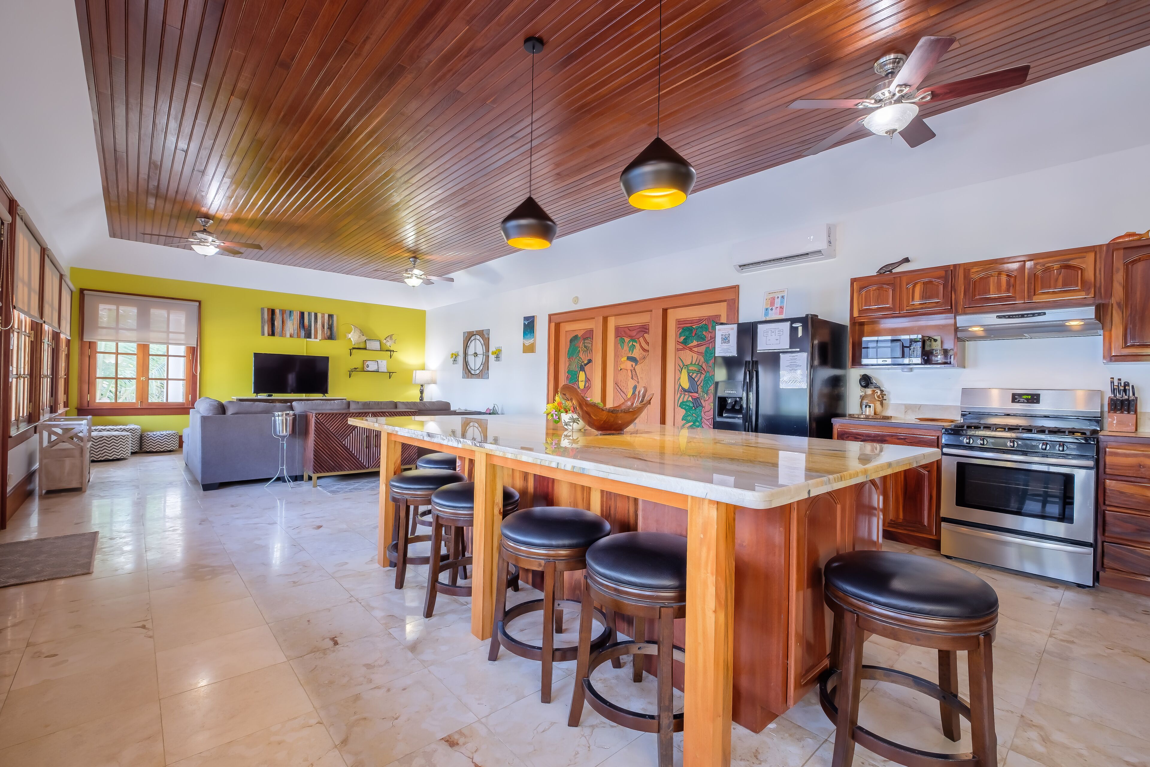 Luxury Villa, Multiple Beds, Private Pool, Beachfront | Private kitchen | Full-sized fridge, microwave, oven, stovetop
