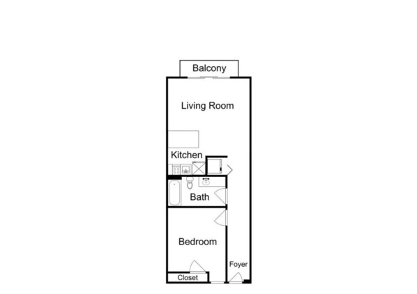 Floor plan - Water Street Retreat 14 (Wilmington)
