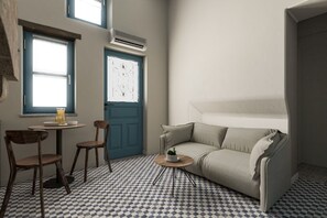 Traditional-Doppelzimmer | Wohnbereich | Flachbildfernseher
