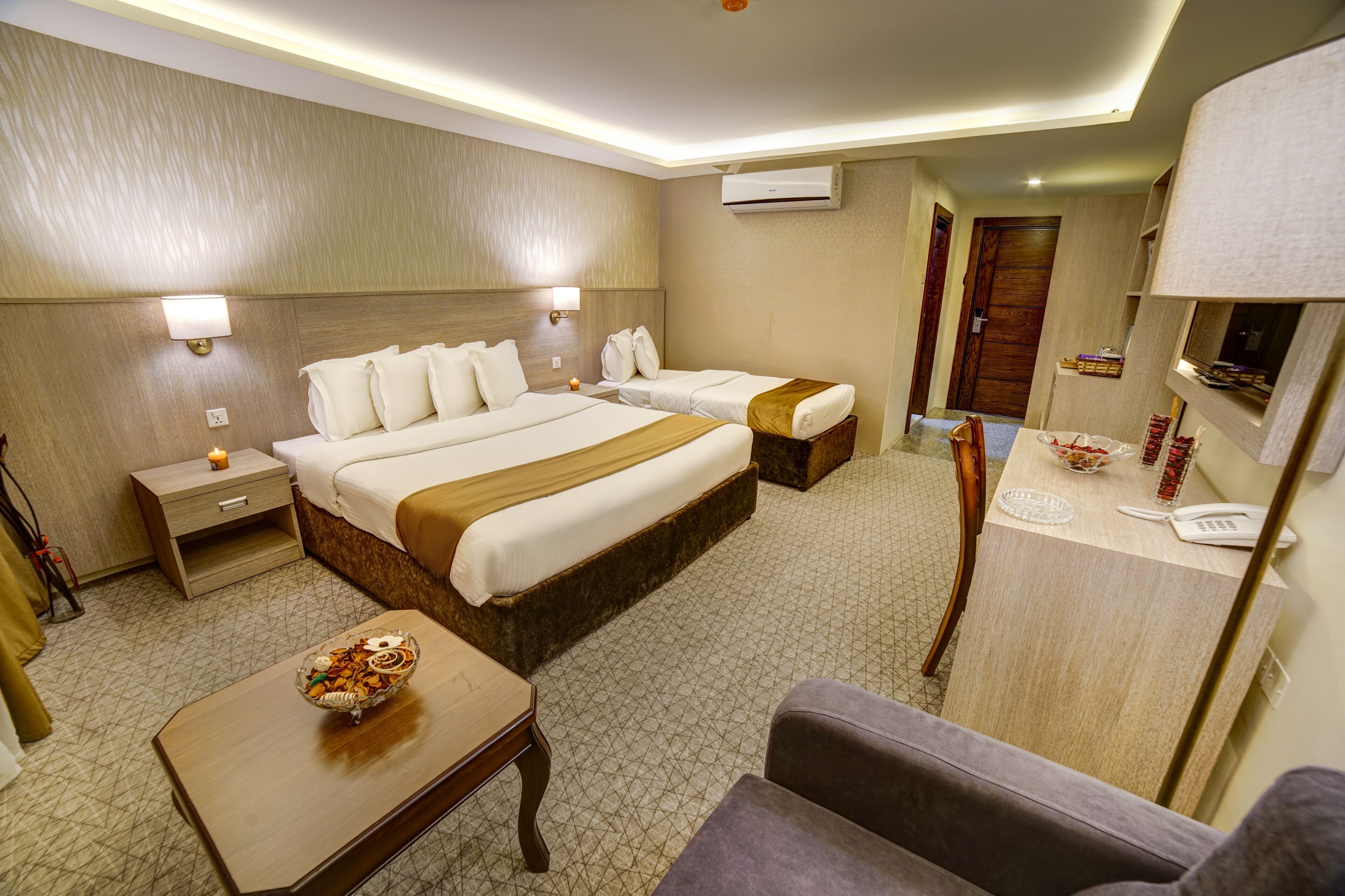 comfort triple room | premium bedding, minibar, in-room safe, individually decorated