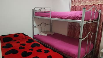 2 bedrooms, travel crib, free WiFi, bed sheets