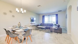 House (Brand New Condo at Champion Gate with) | Living room - Natural Breeze by Orlando Short Term (Davenport)