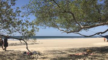 Gần bãi biển, cát trắng