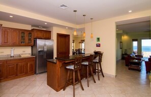 Luxury Villa, 3 Bedrooms, Private Pool, Ocean View | Private kitchen | Fridge, microwave, oven, stovetop