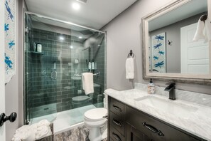 Chuveiro, chuveiro com efeito de chuva, secador de cabelo 