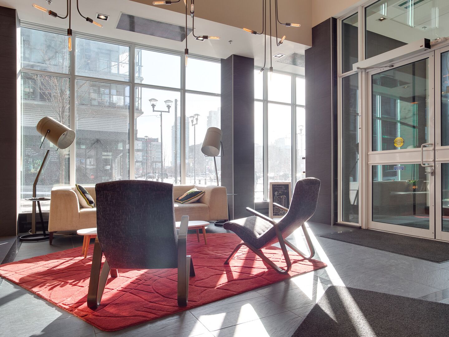 Sala de estar en el lobby