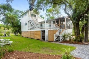 Exterior - Marsh-Front Boho Retreat,  2 Min Walk to Beach, Best Surf Break on Folly! (Folly Beach)