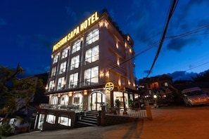 Front of property – evening/night
