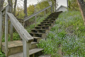 Property grounds - Lakefront De Tour Village Home w/ Deck & Fire Pit! (De Tour Village)