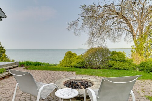 Lakefront De Tour Village Home w/ Deck & Fire Pit!