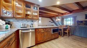 Condo, 2 Bedrooms | Private kitchen | Fridge, microwave, dishwasher, coffee/tea maker