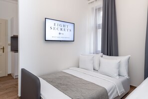 设计公寓 (205-405) | 高档床上用品、隔音、熨斗/熨衣板、免费 WiFi