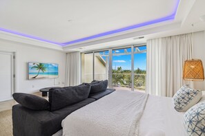 Luxury Penthouse, 2 Bedrooms, Balcony, Ocean View | Individually decorated, individually furnished, desk, laptop workspace - The Yacht Club TC (Providenciales)