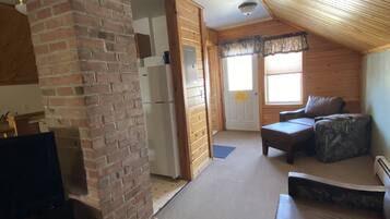 Télévision, cheminée, jeux vidéo, lecteur de DVD