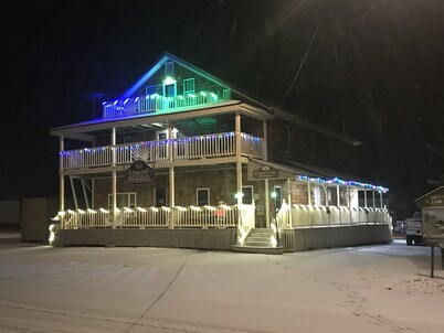 Majestic recreational Lodging w/ Snowmobile and Side x Side rentals on Long Lake