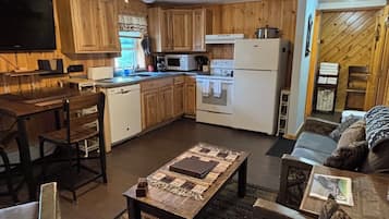 TV, fireplace, video games, DVD player