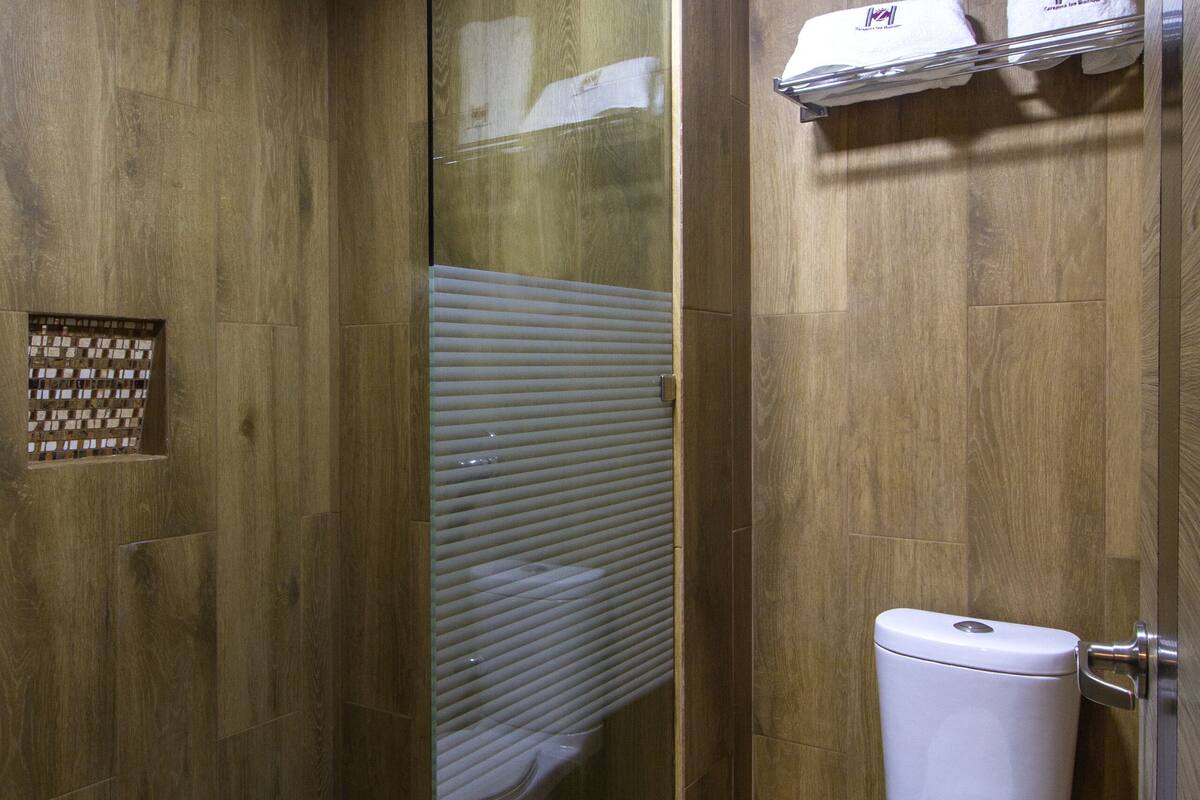 shower, rainfall showerhead, towels