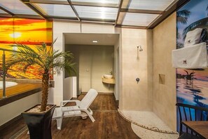 Dusche, Regendusche, Handtücher