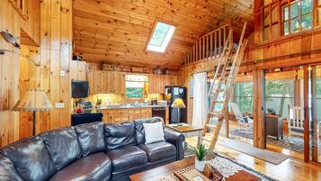 Televisión, reproductor de DVD, libros