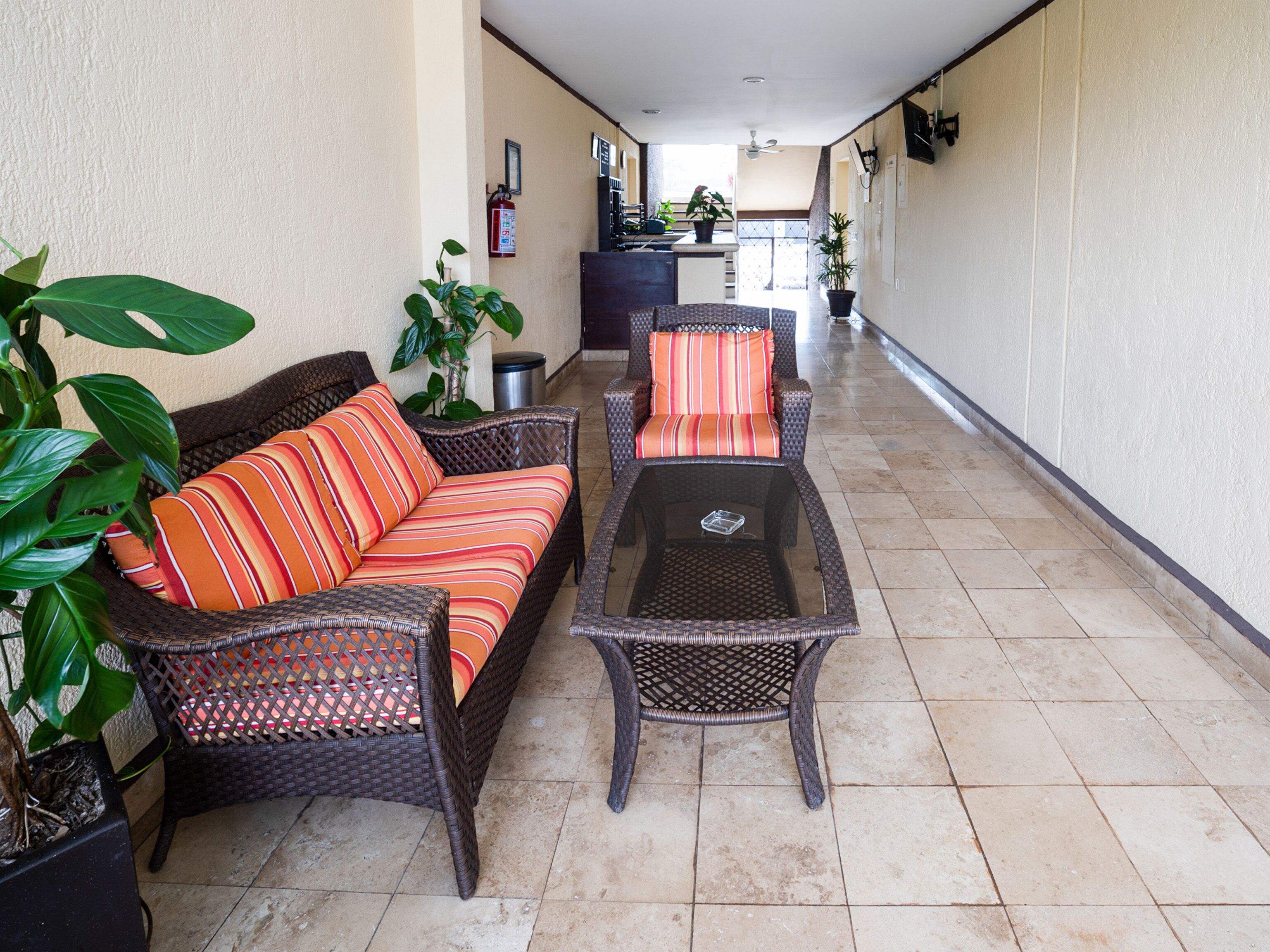 Sala de estar en el lobby