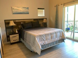 2 bedrooms, desk, iron/ironing board, travel cot