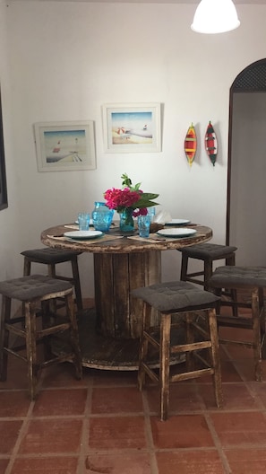 Dining - House of charm and warmth by the sea in Graçandu-RN (Extremoz)