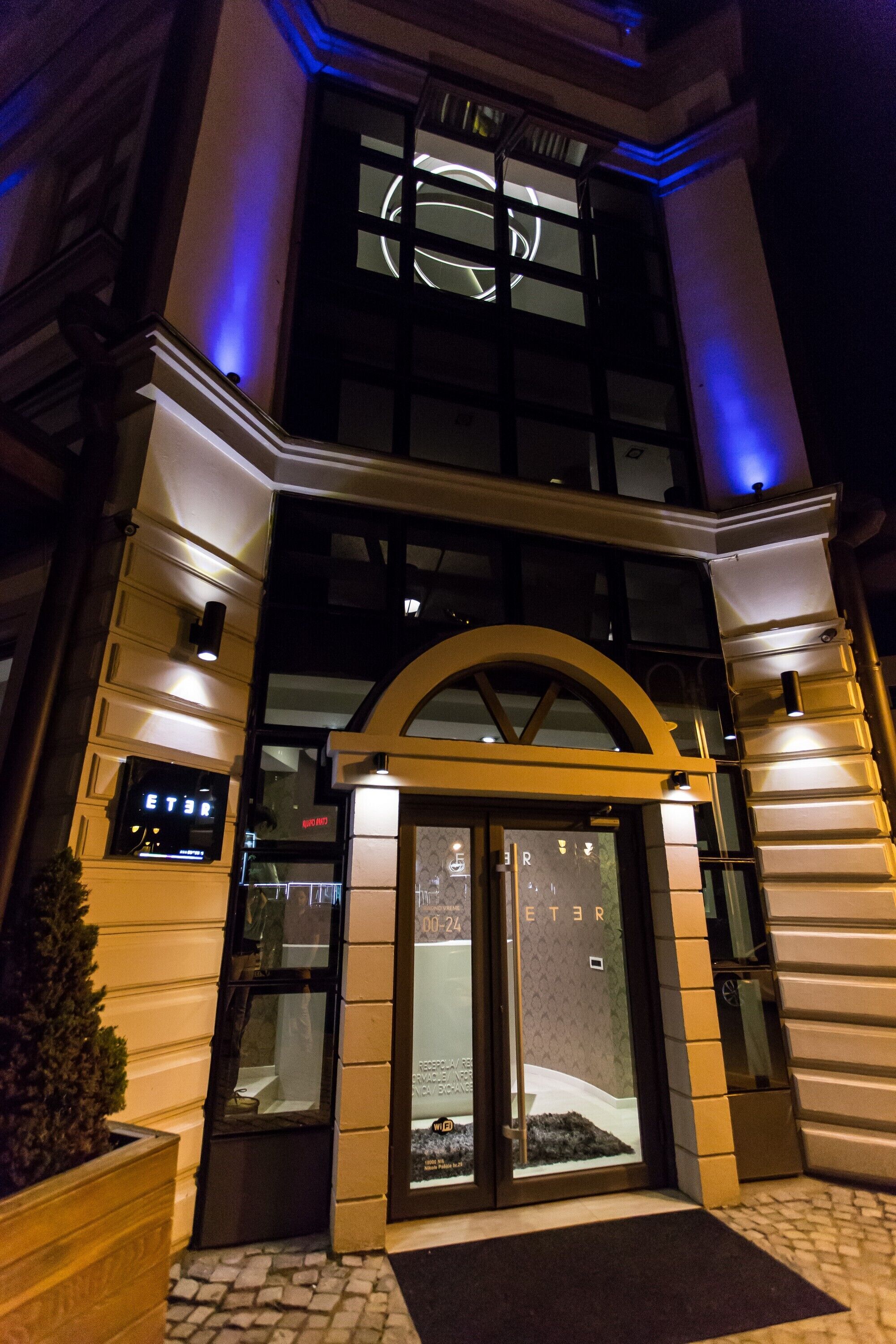 front of property – evening/night