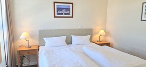 2 bedrooms, in-room safe, travel crib, WiFi