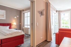 2 Schlafzimmer, Reisekinderbett, WLAN, Bettwäsche