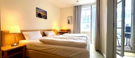 2 chambres, bureau, lit parapluie, Wi-Fi